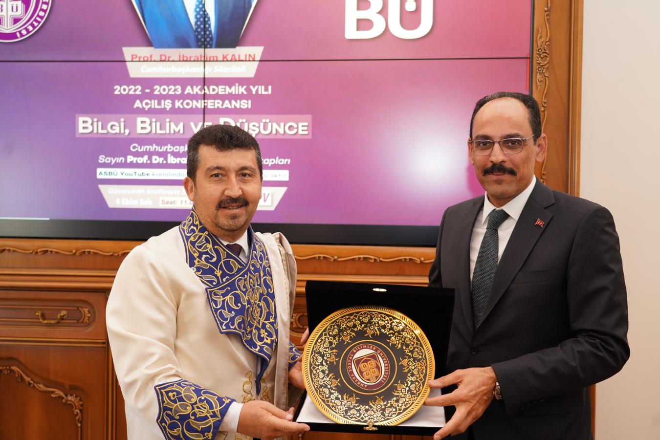 ASBÜ 2022-2023 Akademik Yıl Açılış Konferansı Cumhurbaşkanlığı Sözcüsü Prof. Dr. İbrahim Kalın’ın Katılımıyla Gerçekleştirildi