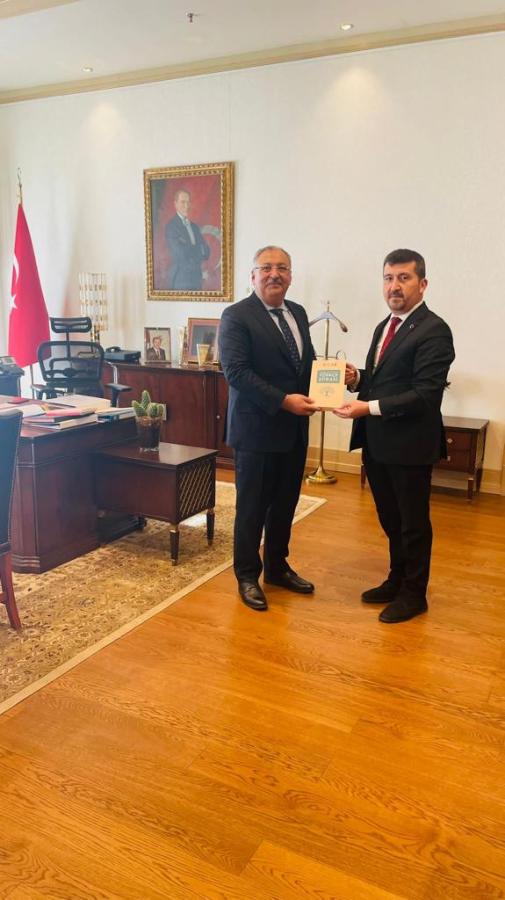 Rektörümüz Prof. Dr. Musa Kazım Arıcan Metin Kıratlı’yı Ziyaret Etti