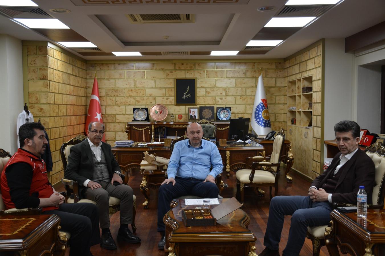 Rektörümüz Prof. Dr. Musa Kazım Arıcan ve Beraberindeki Heyet Kahramanmaraş Sütçü İmam Üniversitesi’ni Ziyaret Etti