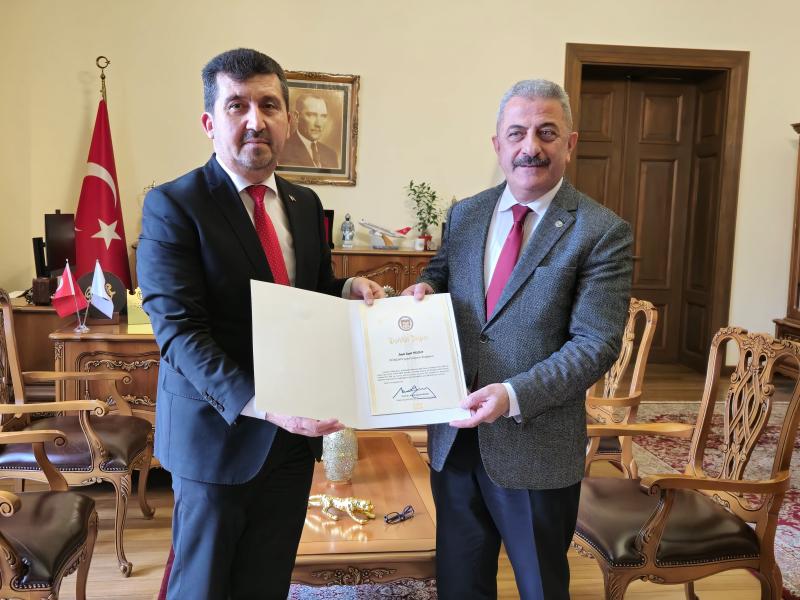 TÜRKSOY Genel Sekreter Yardımcısı Sait Yusuf Üniversitemizi Ziyaret Etti
