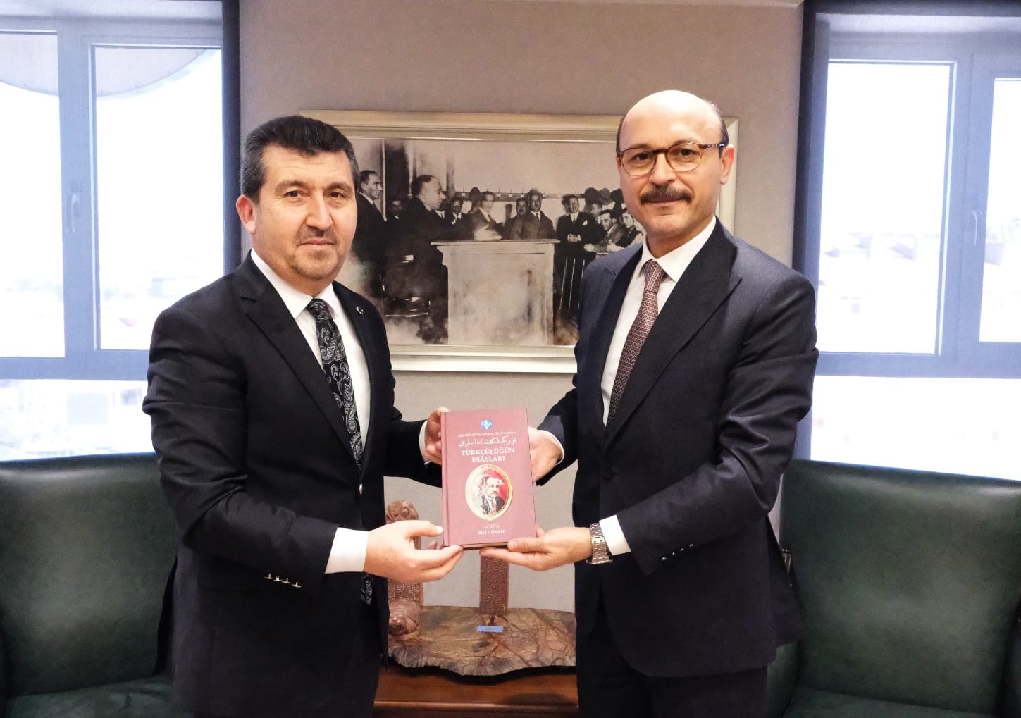 ASBÜ Rektörü Prof. Dr. Musa Kazım Arıcan’dan Türk Eğitim-Sen Genel Başkanı Talip Geylan’a Hayırlı Olsun Ziyareti
