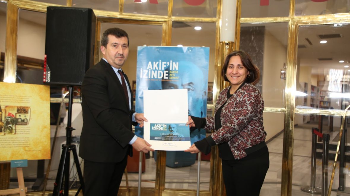 “Akif’in İzinde” Karma Afiş Sergisi ASBÜ’de Sergileniyor