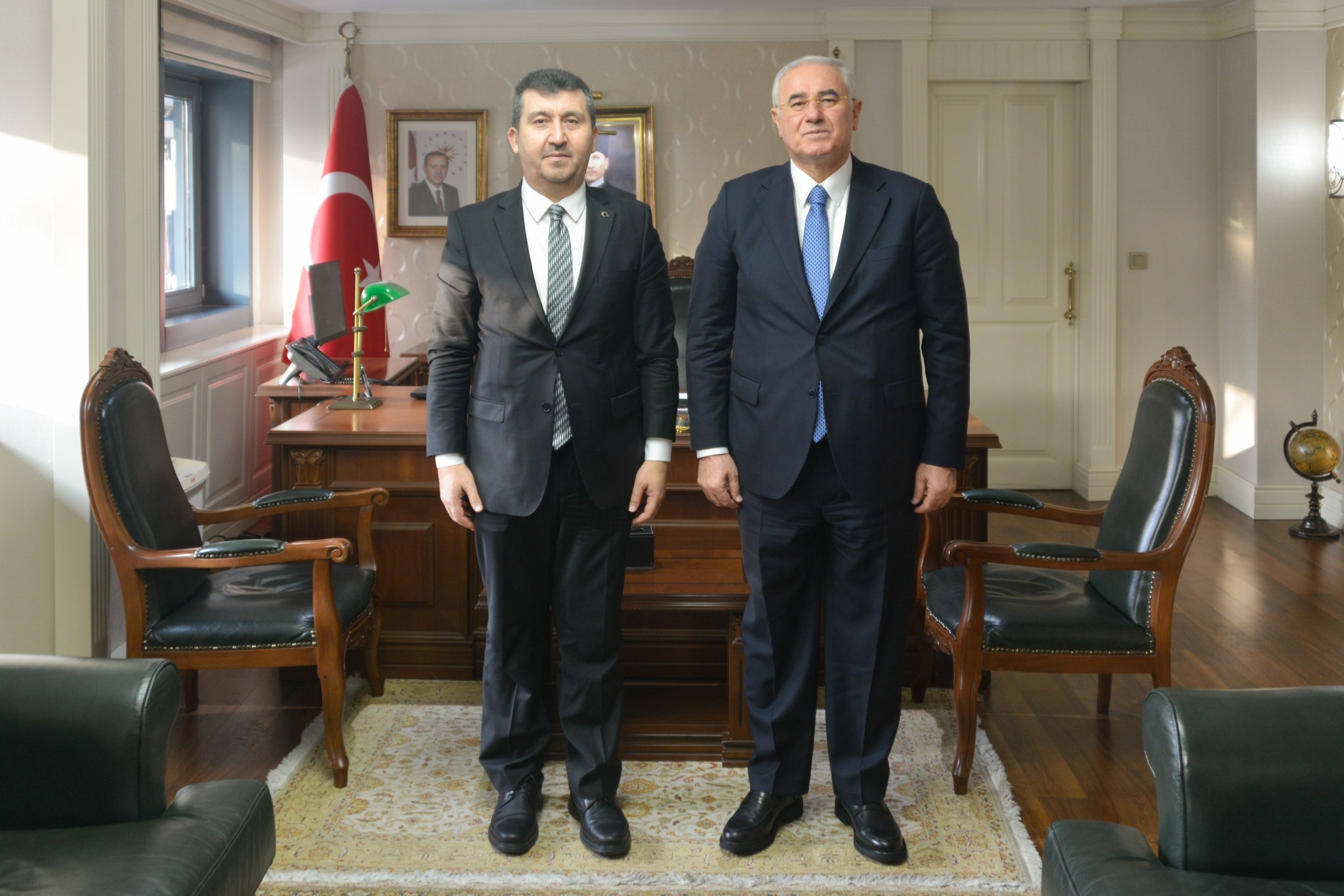 Rektörümüz Prof. Dr. Musa Kazım Arıcan, Kamu Başdenetçisi Mehmet Akarca ile bir araya geldi