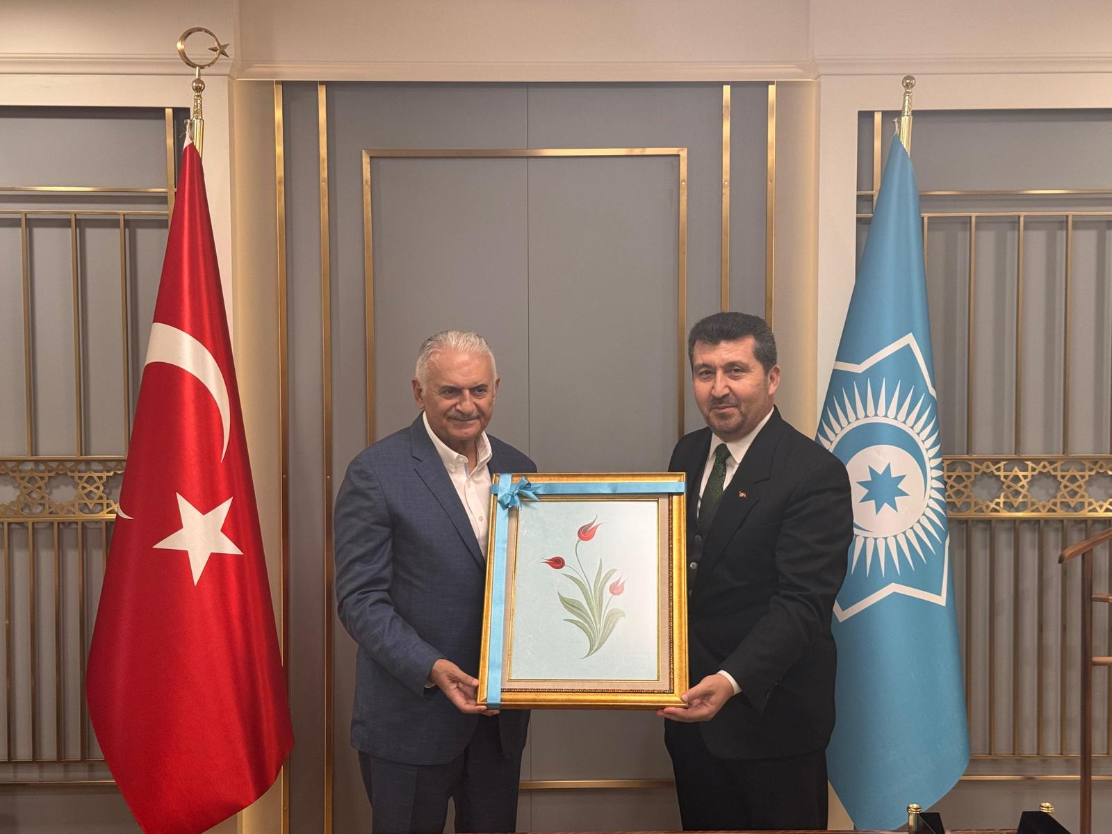 ASBÜ Rektörü Prof. Dr. Musa Kazım Arıcan’dan Türk Devletleri Teşkilatı Aksakallar Heyeti Başkanı Binali Yıldırım’a Ziyaret