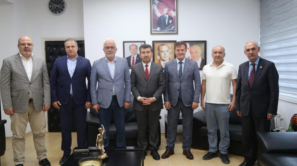 ASBÜ Rektörü Prof. Dr. Musa Kazım Arıcan’dan KKTC Ulaştırma ve Bayındırlık Bakanı Prof. Dr. Erhan Arıklı’ya Ziyaret