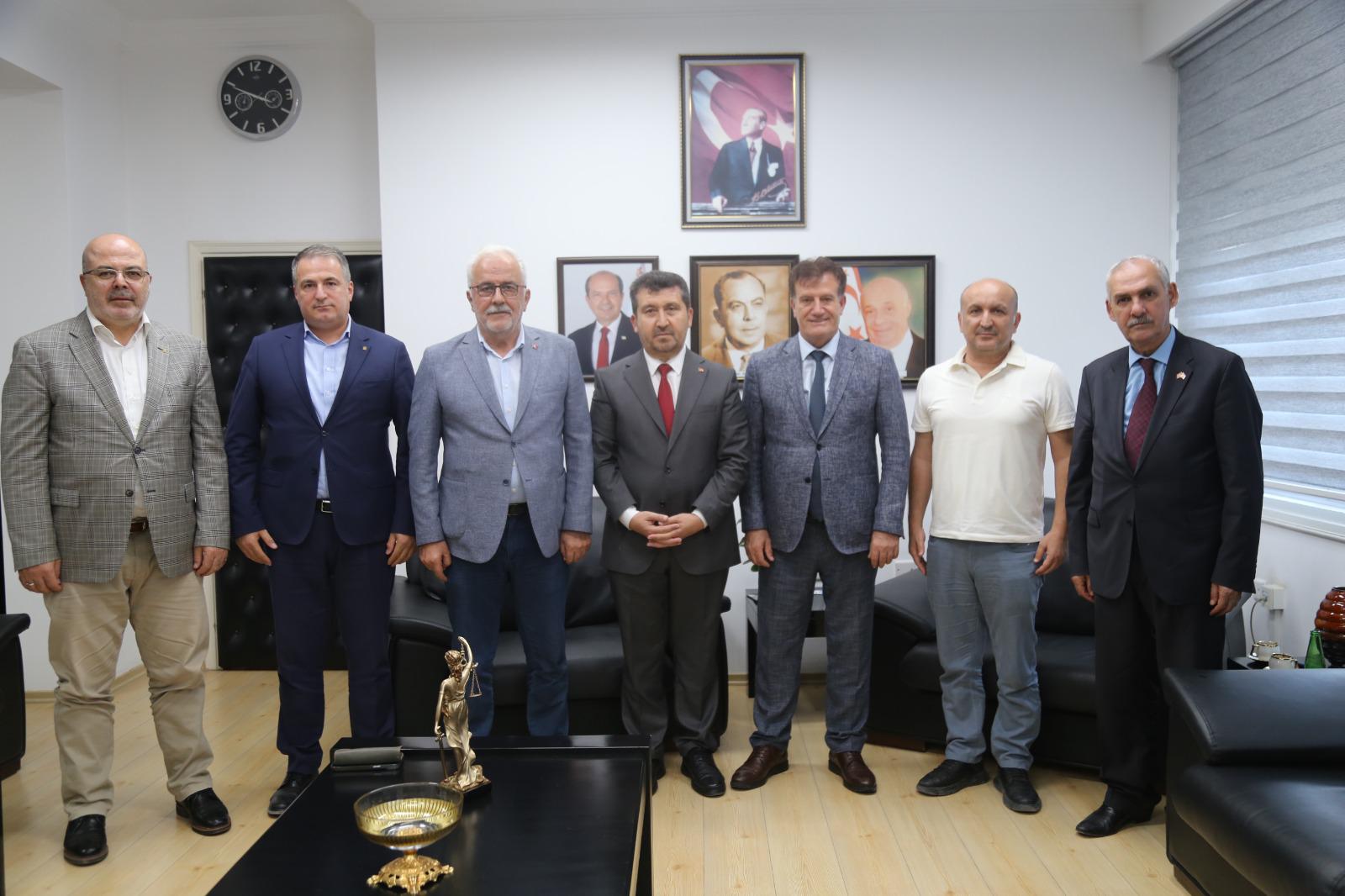 ASBÜ Rektörü Prof. Dr. Musa Kazım Arıcan’dan KKTC Ulaştırma ve Bayındırlık Bakanı Prof. Dr. Erhan Arıklı’ya Ziyaret