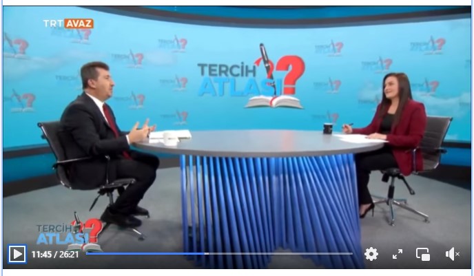Rektörümüz Prof. Dr. Musa Kâzım Arıcan TRT AVAZ’da Yayınlanan ”Tercih Atlası” Programına Konuk Oldu