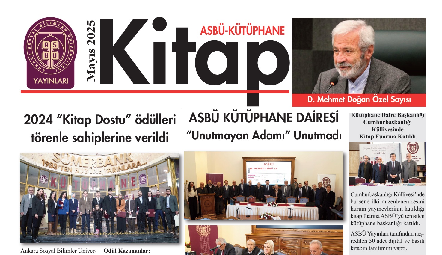 Fikir ve Dava Yolunda Bir Ömür: ASBÜ Kütüphane Kitap Dergisi D. Mehmet Doğan Özel Sayısı