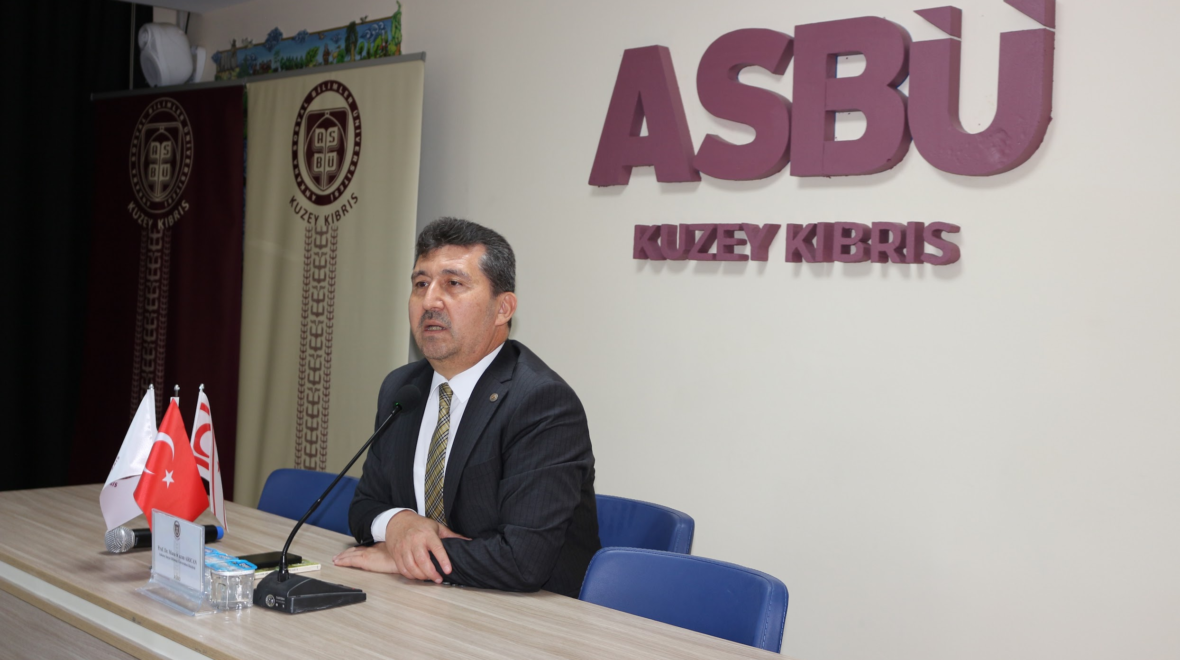 Prof. Dr. Musa Kazım Arıcan, ASBÜ KKTC Yerleşkesinde Konuşmasını Gerçekleştirdi