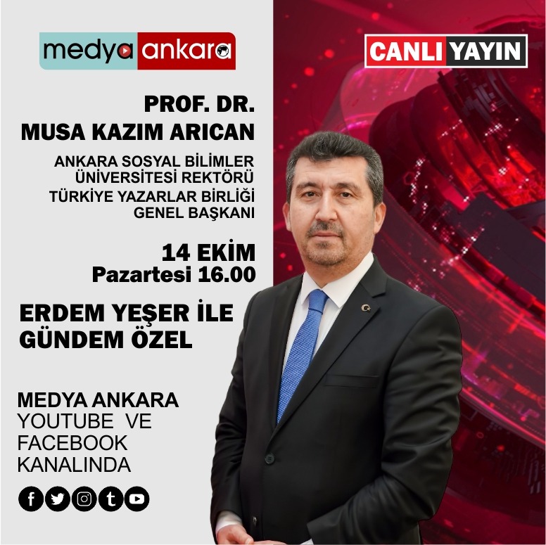 Ankara Sosyal Bilimler Üniversitesi Rektörü Prof. Dr. Musa Kazım Arıcan, Medya Ankara’ya Konuk Oldu