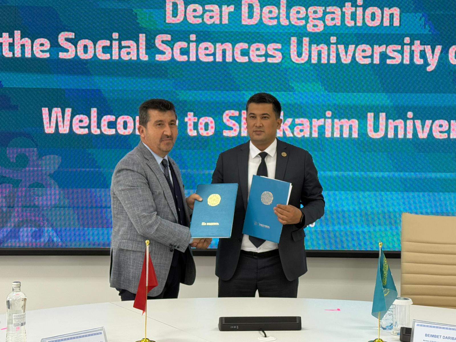 ASBÜ ile Shakarim Üniversitesi Arasında Akademik İş Birliği Protokolü İmzalandı