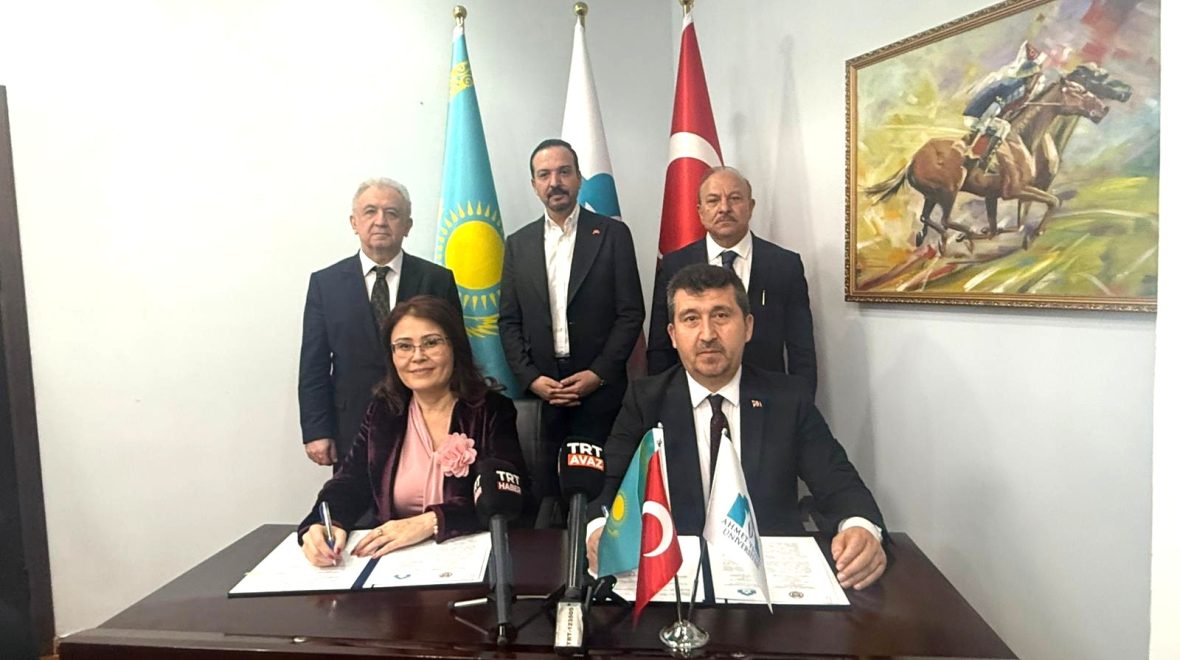 ASBÜ ile Hoca Ahmet Yesevi Uluslararası Türk-Kazak Üniversitesi Arasında İş Birliği Protokolü İmzalandı