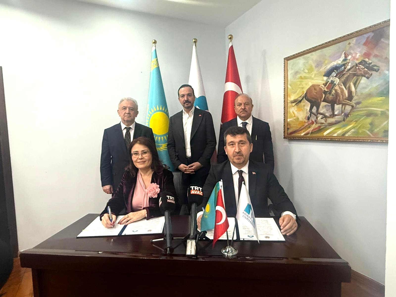 ASBÜ ile Hoca Ahmet Yesevi Uluslararası Türk-Kazak Üniversitesi Arasında İş Birliği Protokolü İmzalandı