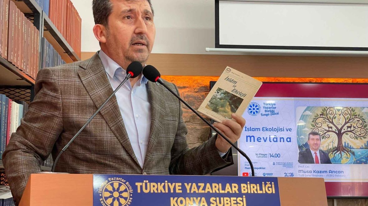 ASBÜ Rektörü Prof. Dr. Arıcan, “İslam Ekolojisi ve Mevlâna” Konferansında Konuştu