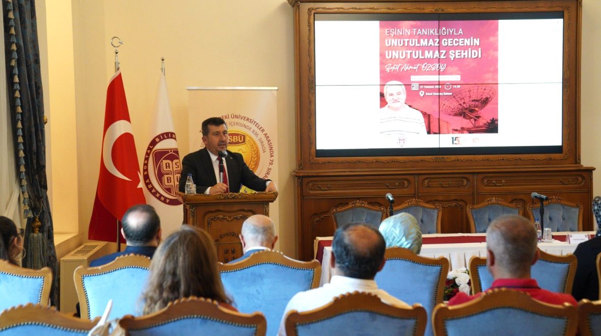 ASBÜ’de 15 Temmuz’un Kahramanlarından Şehit Ahmet Özsoy Eşinin Tanıklığıyla Anıldı